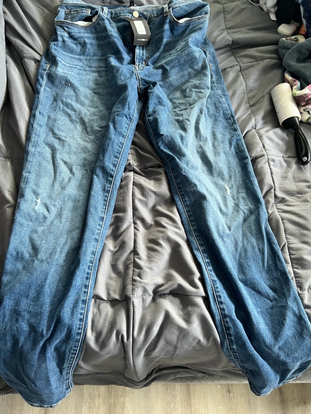 Fashion Nova Men's Medium Blue Straight Jeans